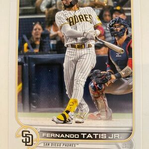 2022 Topps Fernando Tatis Jr. 2022 Manny Machado Baseball Card.